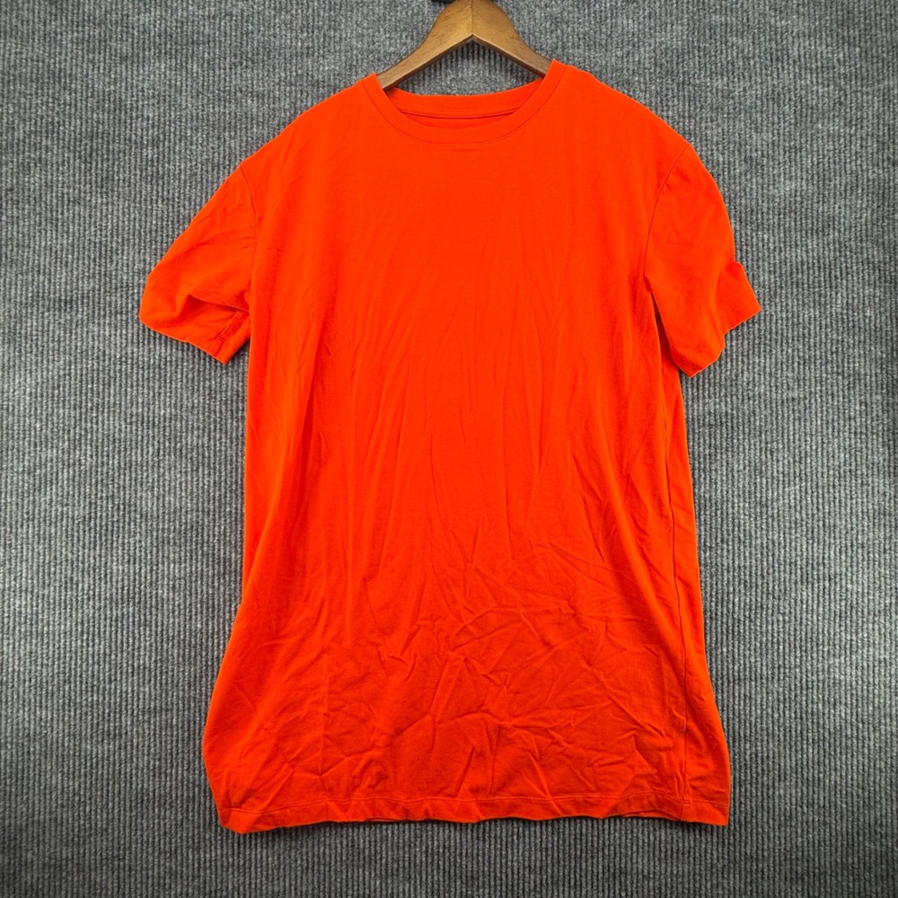 A New Day T-Shirt Womens Large Orange Excellent Short Sleeve Crew Neck Stretch